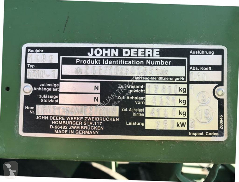 Ensileuse automotrice John Deere 6710 - Photo 8